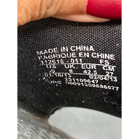 Nike Mens Black Slide Sandals Size 9 Rubber Comfort Slip-On Durable Design - Picture 6 of 7